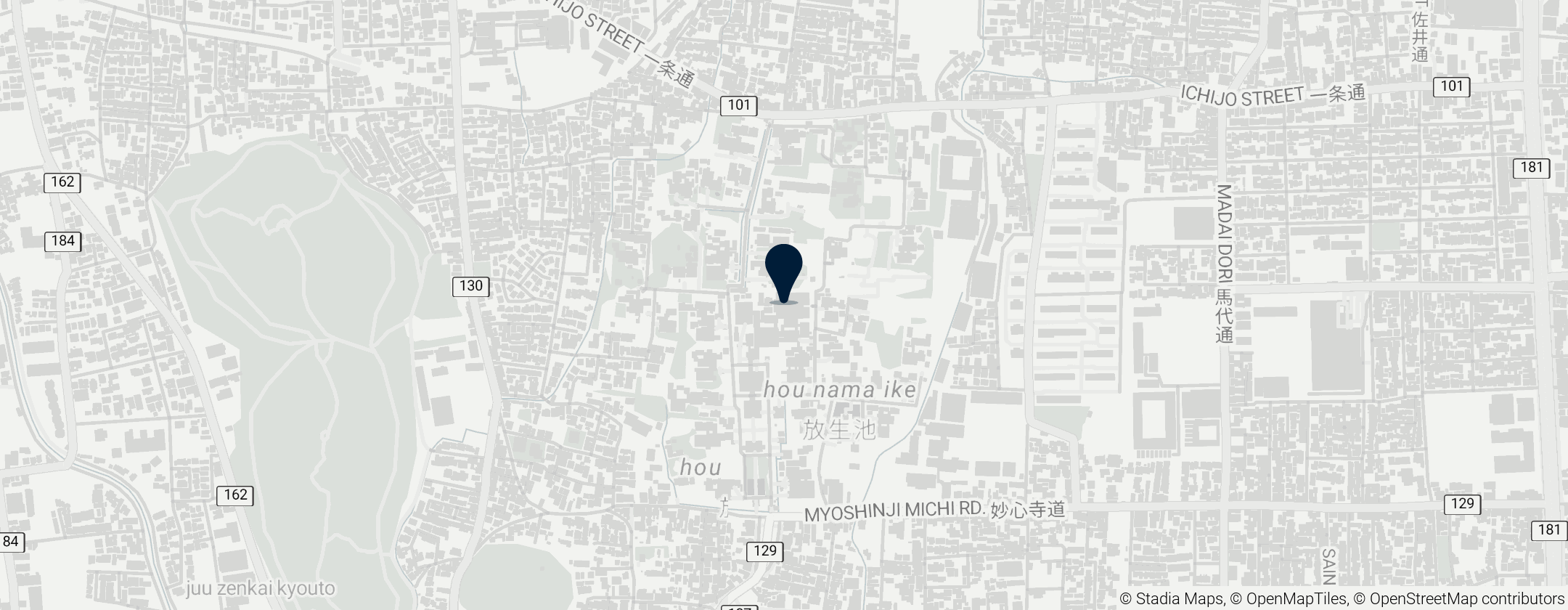 Map of Myōshinji Temple