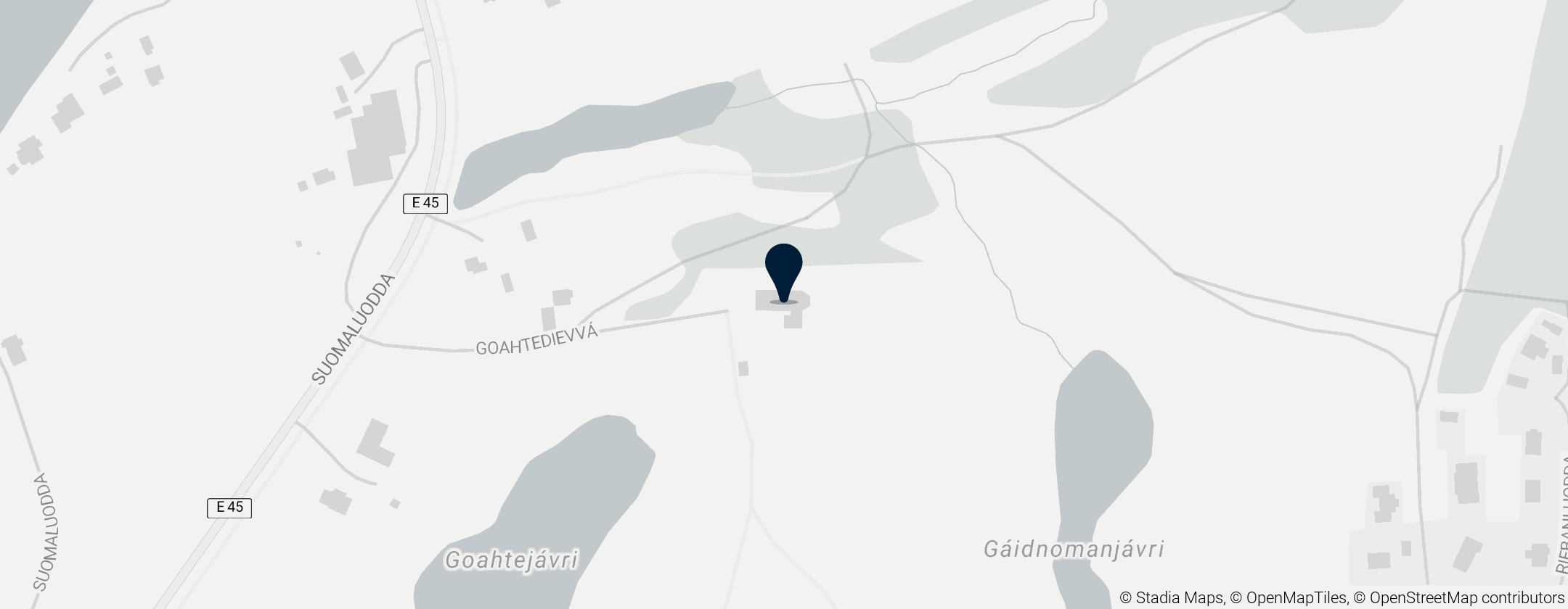 Map of Kautokeino Church