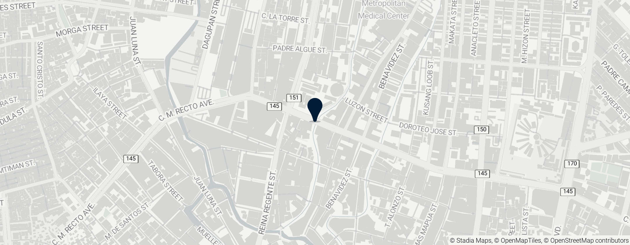 Map of C.M. Recto Avenue