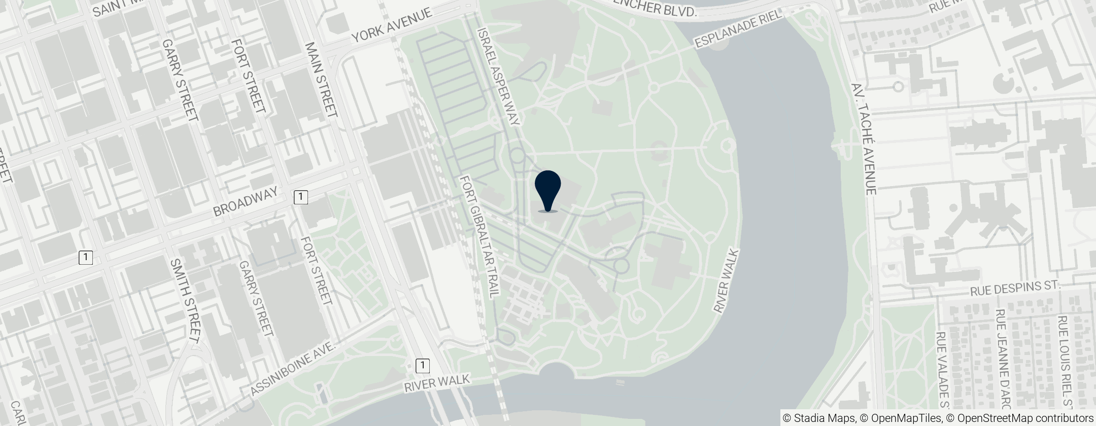 Map of Manitoba Theatre for Young People