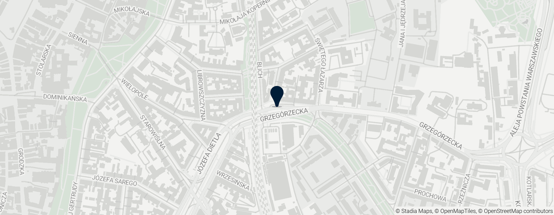 Map of Hala Targowa Flea Market