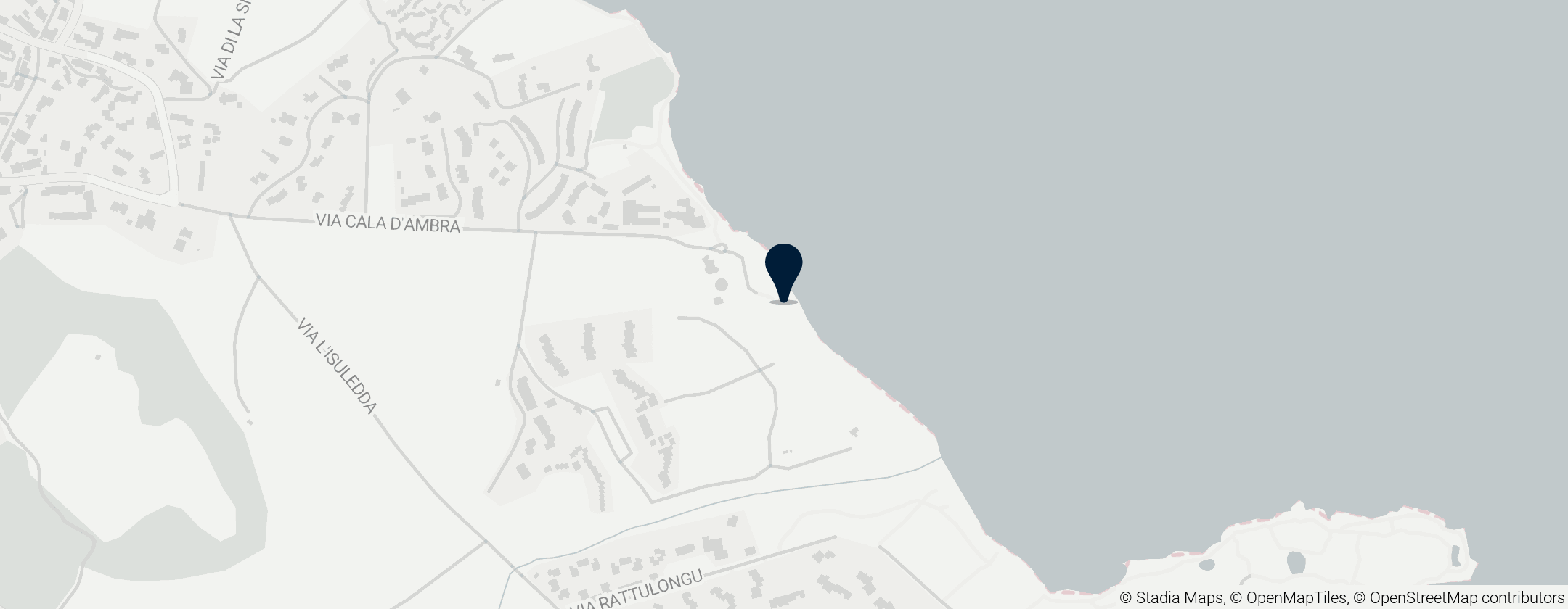 Map of San Teodoro Beach