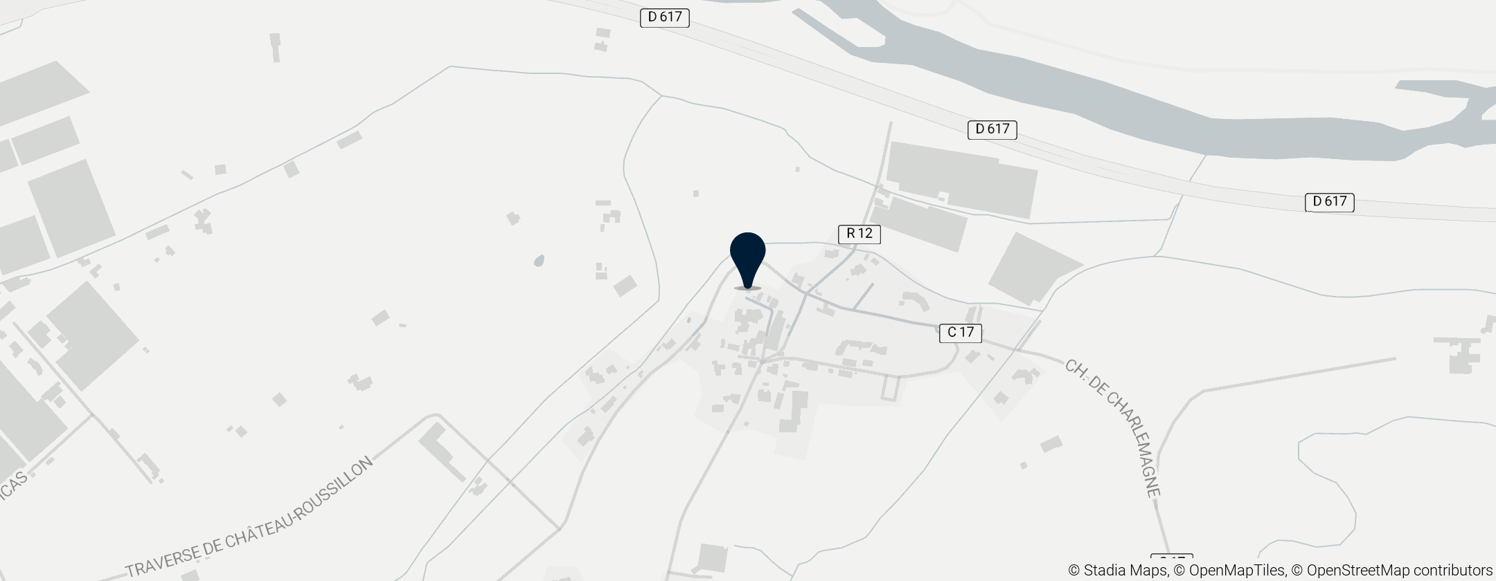 Map of Tour de Château-Roussillon