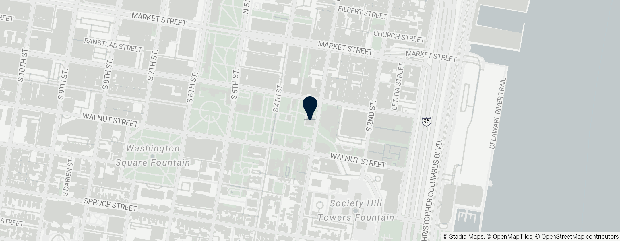 Map of First Bank of the United States