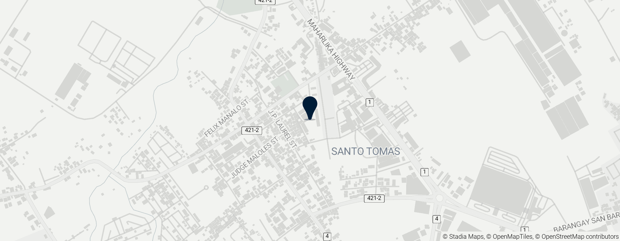 Map of Polytechnic University of the Philippines Santo Tomas