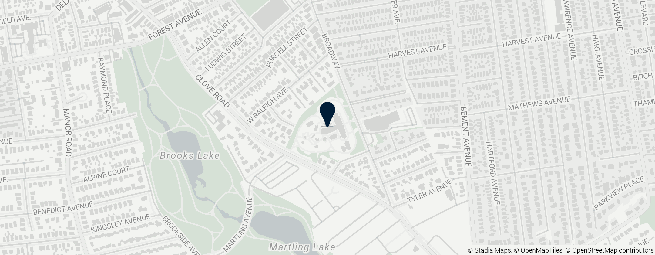 Map of Zoo de Staten Island