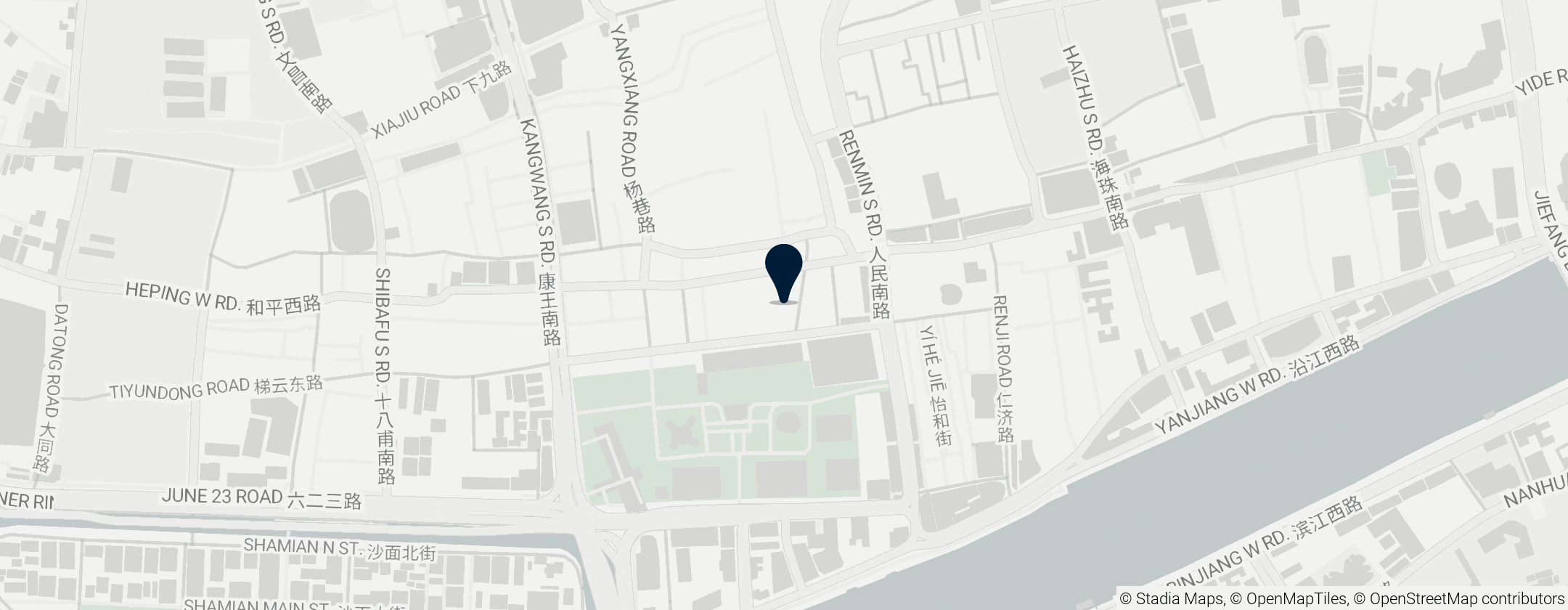 Map of Shangxiajiu Pedestrian Street