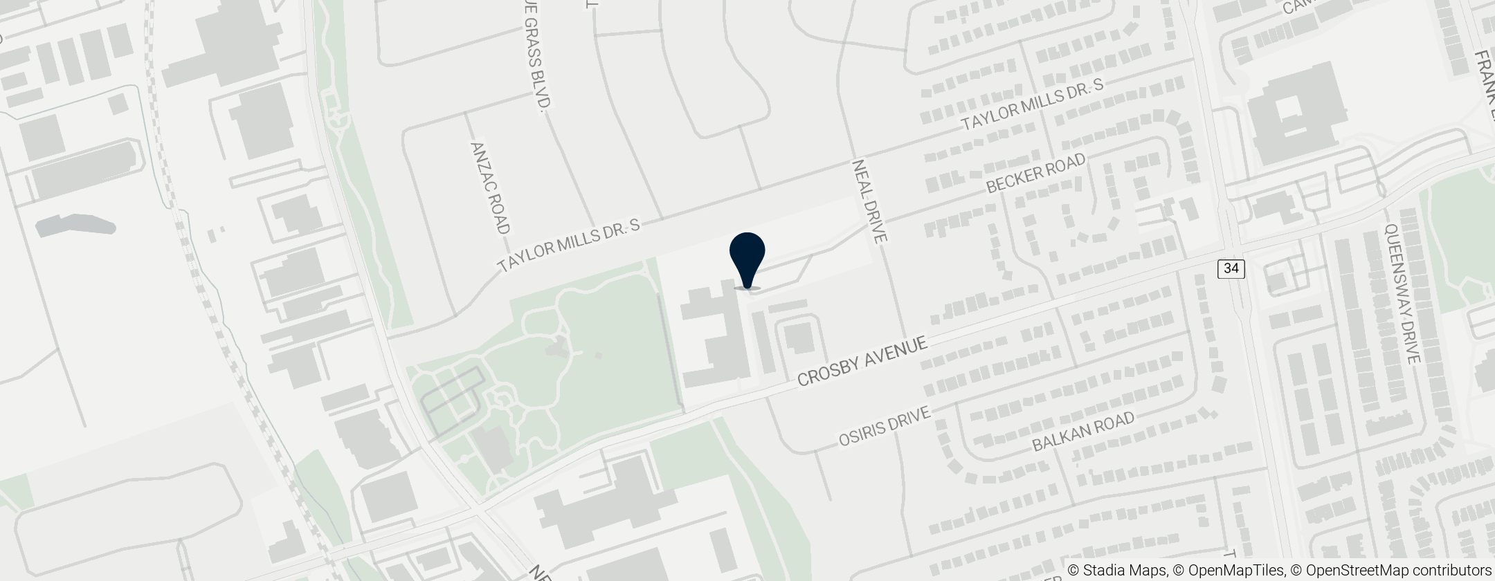 Map of York Region District School Board