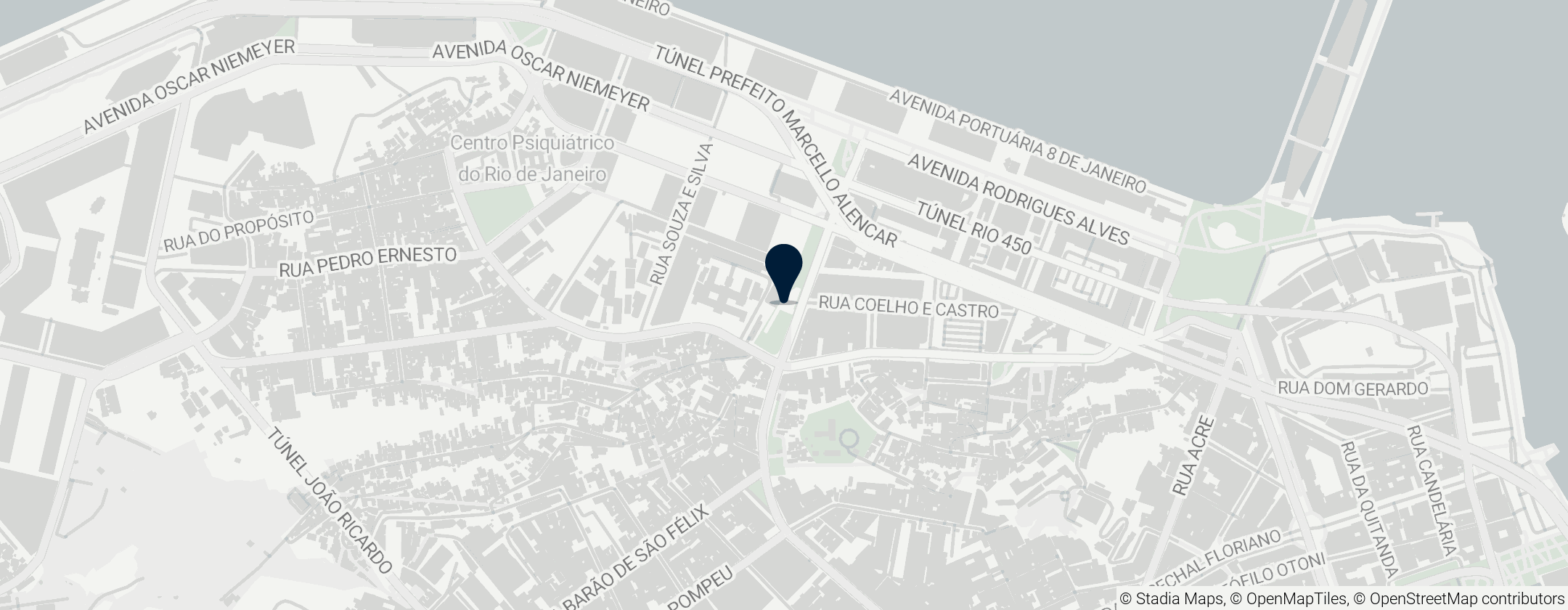 Map of Cais do Valongo