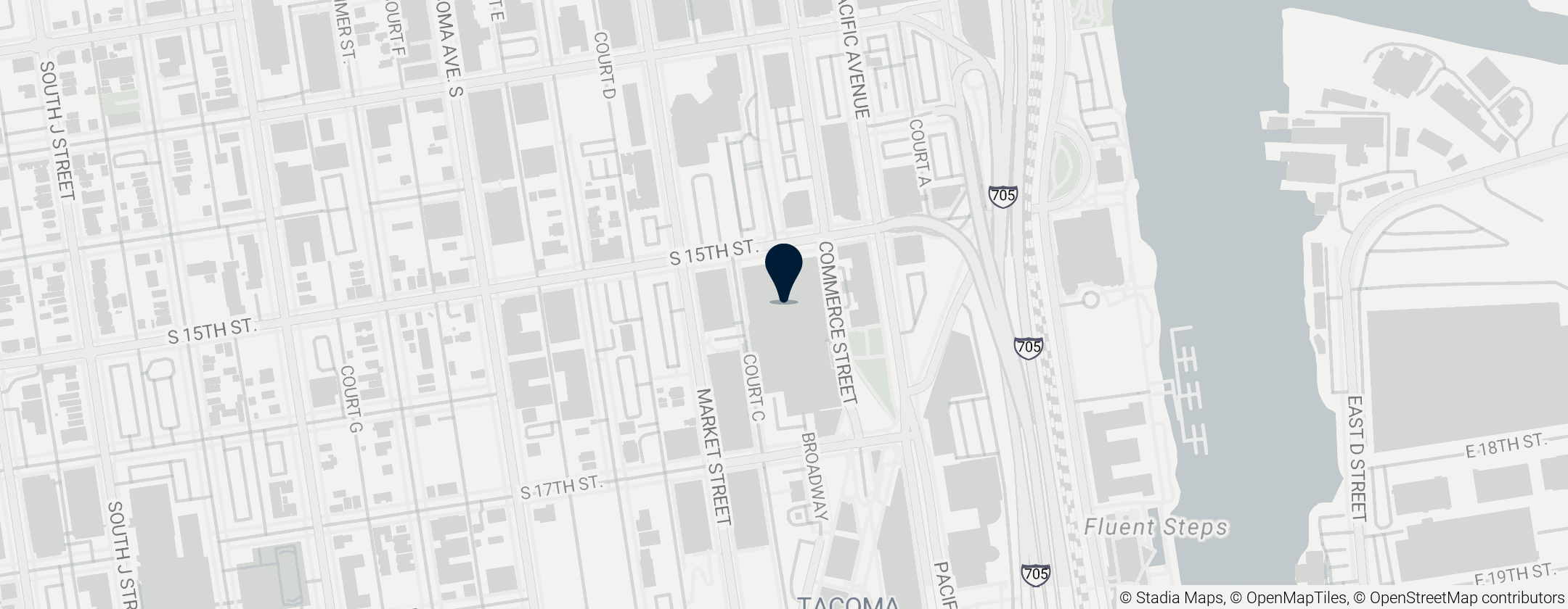 Map of Greater Tacoma Convention and Trade Center