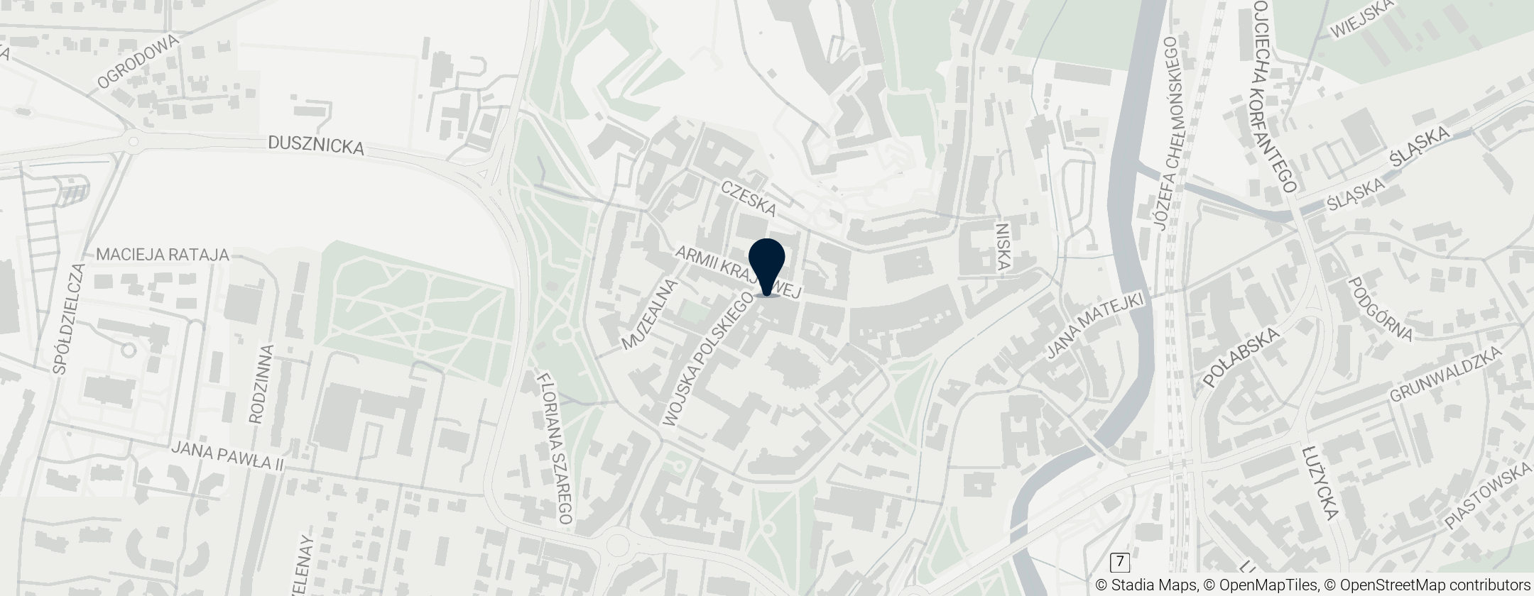 Map of Kamienica przy ul. Armii Krajowej 11 w Kłodzku