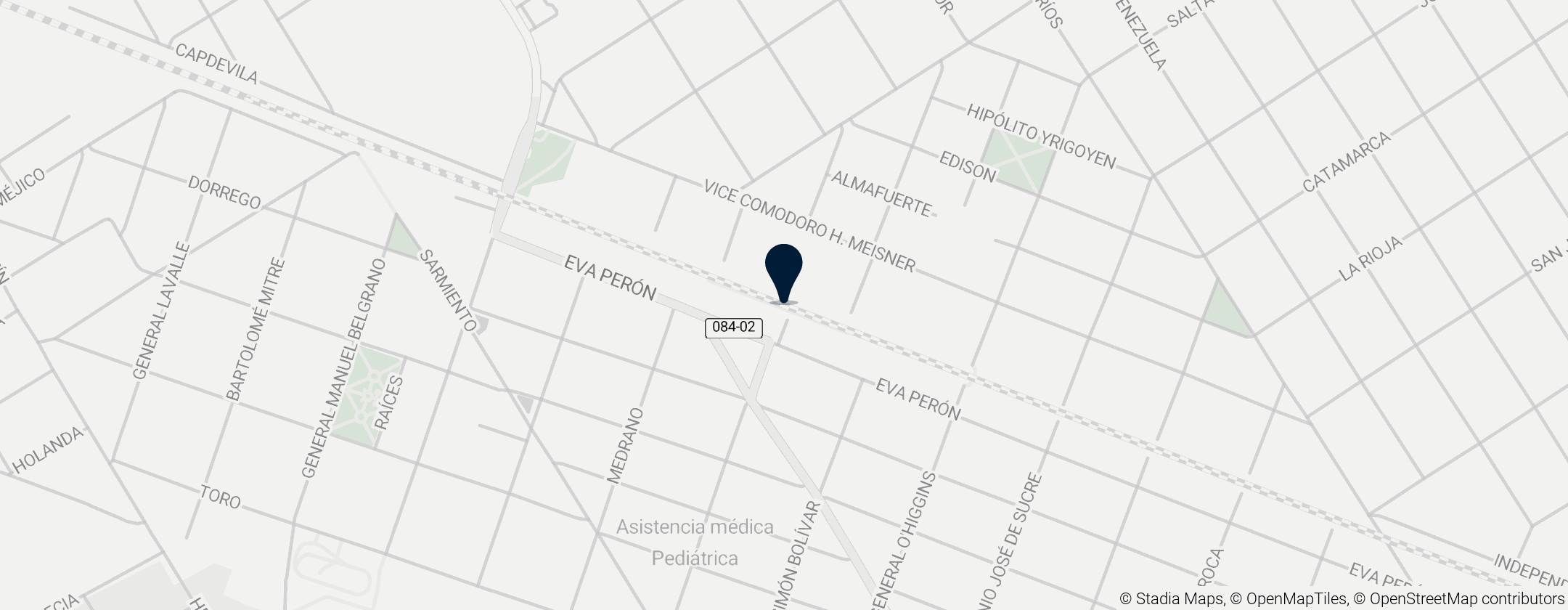 Map of Presidente Derqui