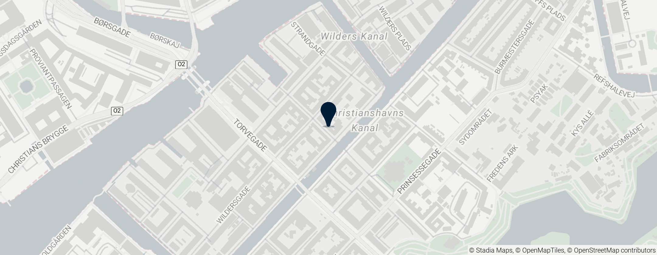Map of Christianshavns Kanal