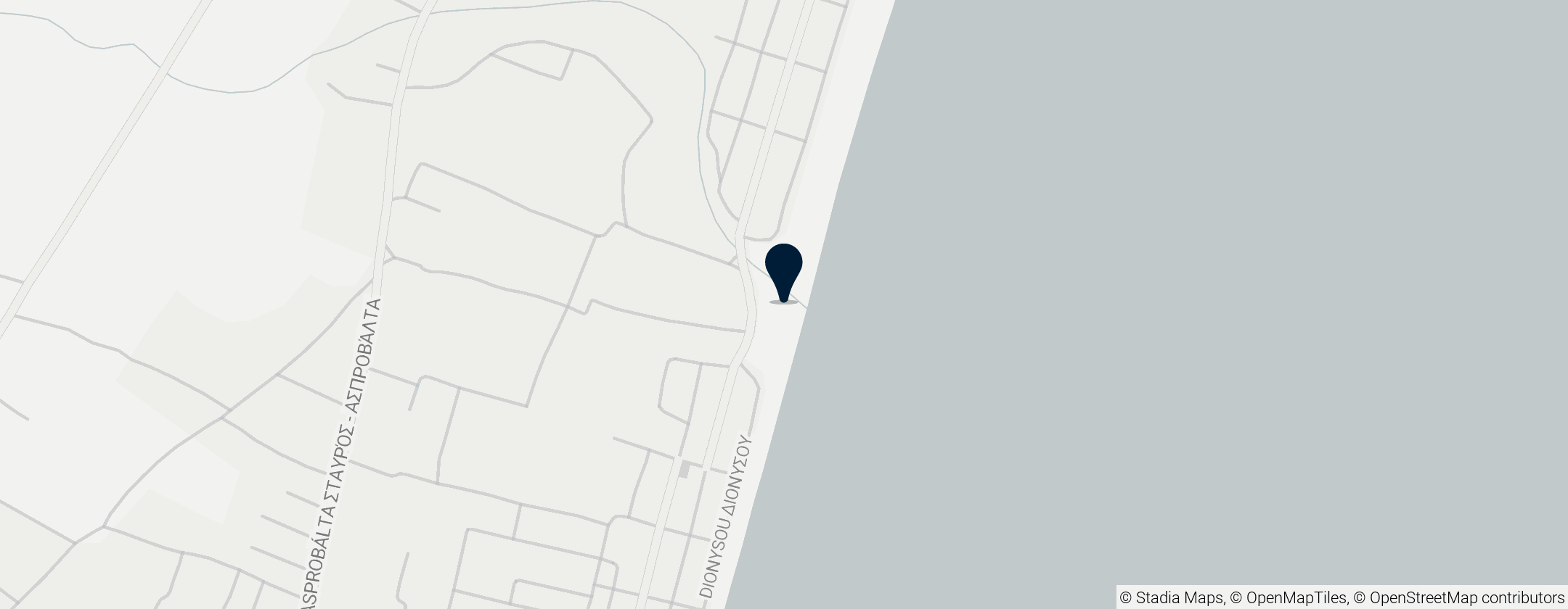 Map of Nea Vrasna Beach