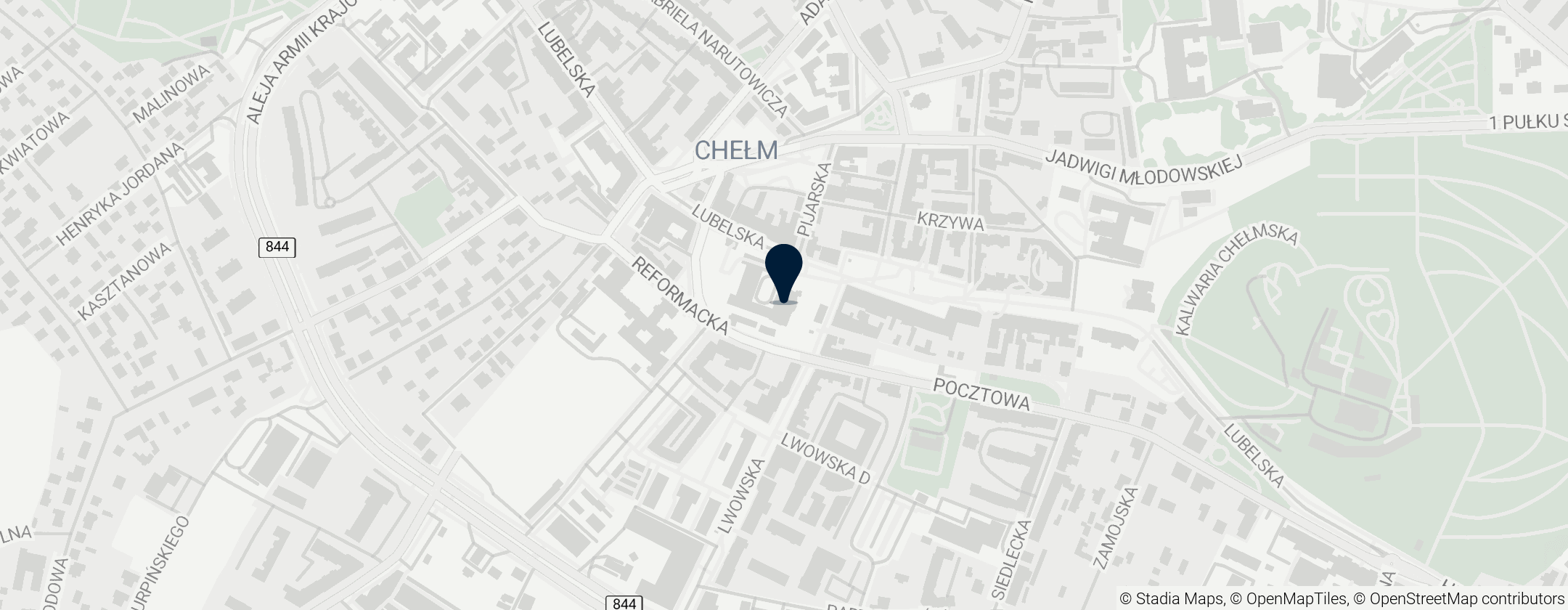Map of Kościół Rozesłania św. Apostołów w Chełmie