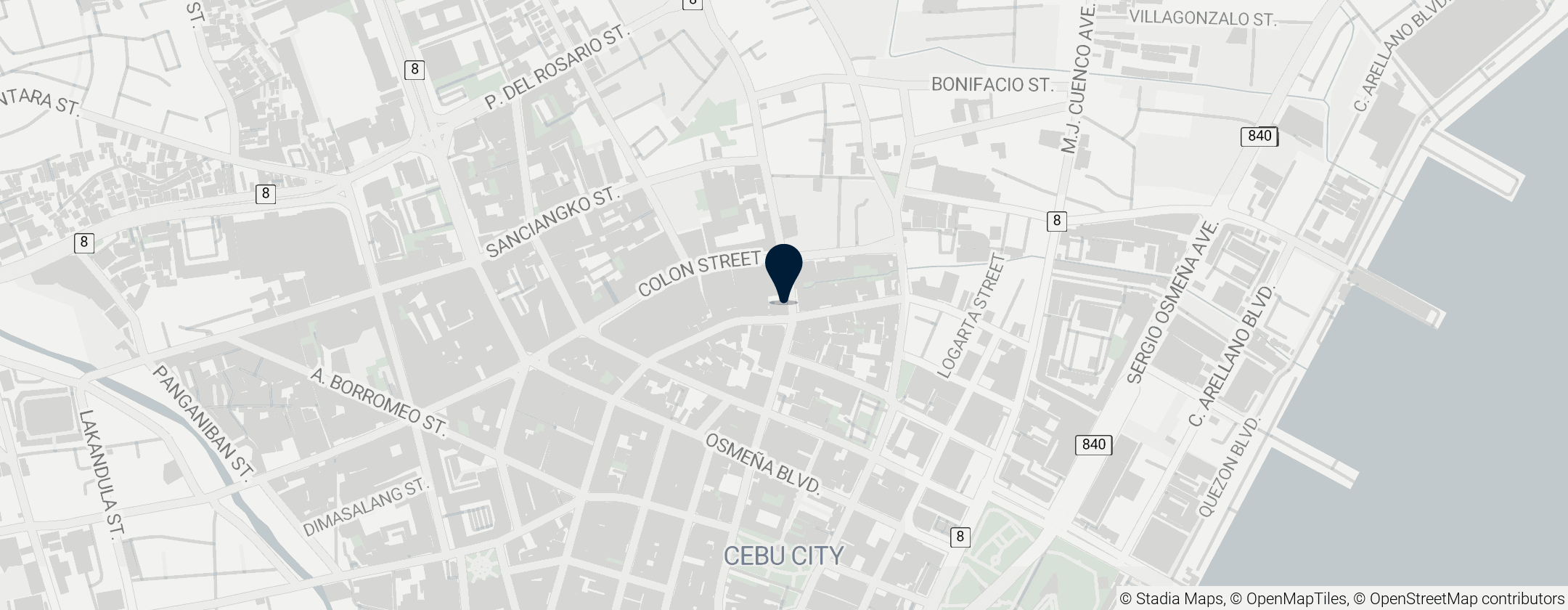 Map of Jose R. Gullas Halad Museum