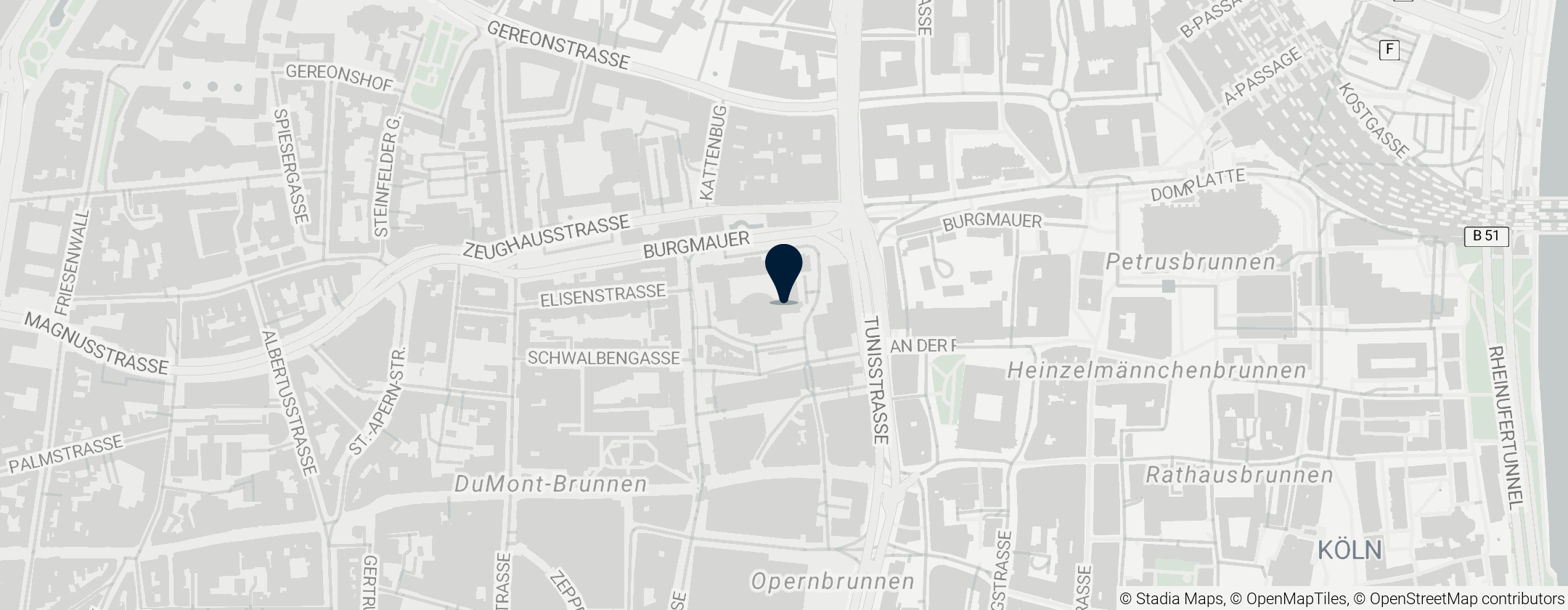 Map of Verwaltungsgericht Köln