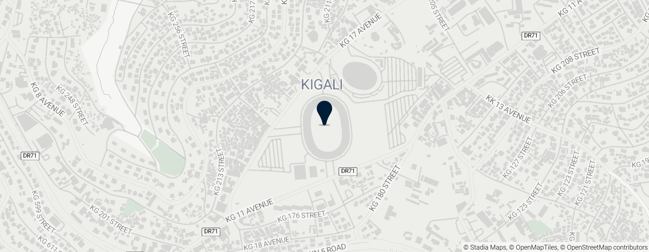 Map of Amahoro Stadium