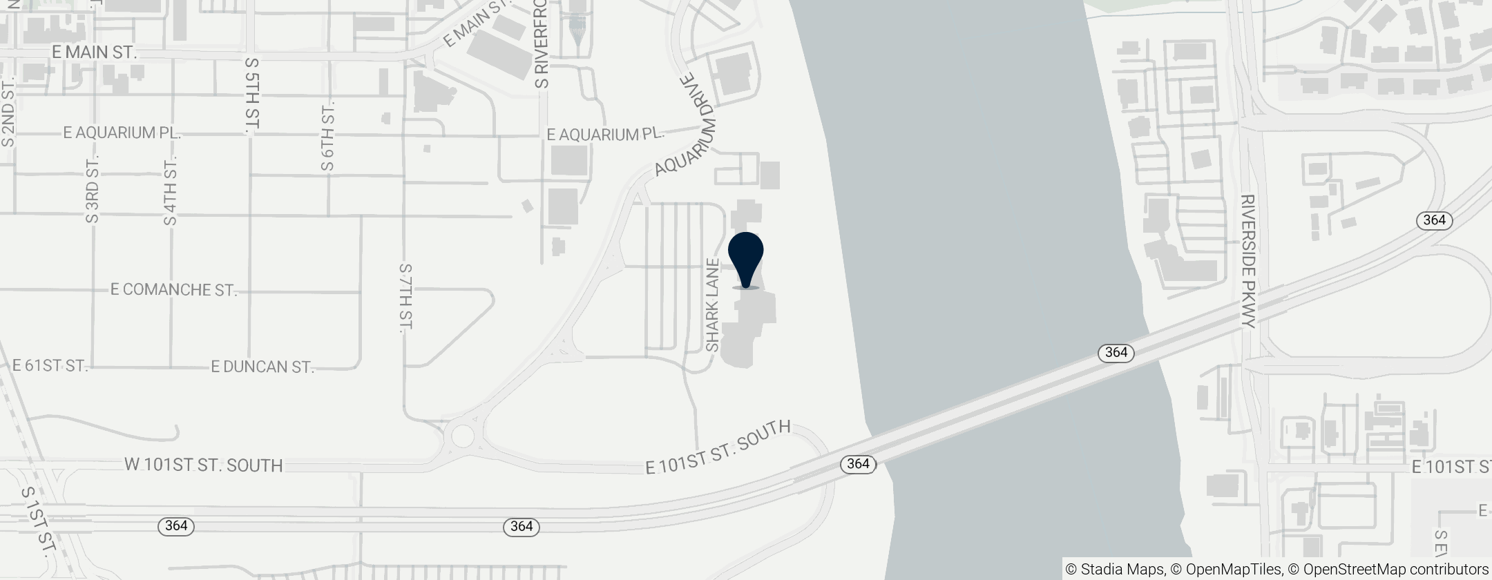 Map of Oklahoma Aquarium