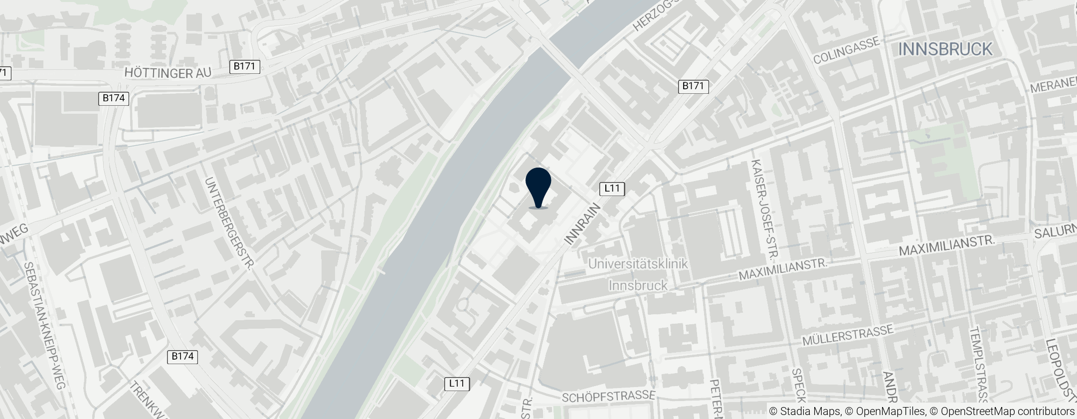 Map of University of Innsbruck