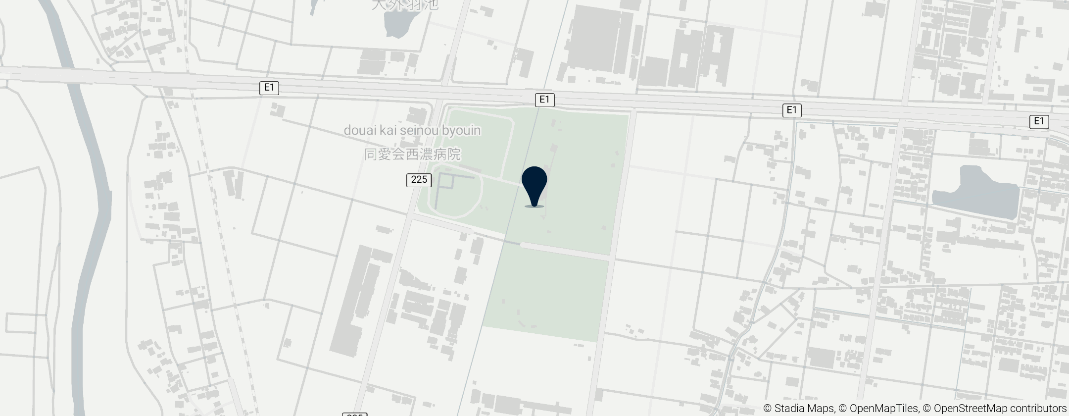 Map of Ogaki Asanaka Stadium