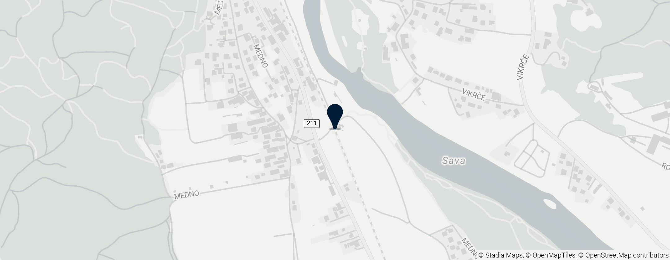 Map of Stazione di Medno