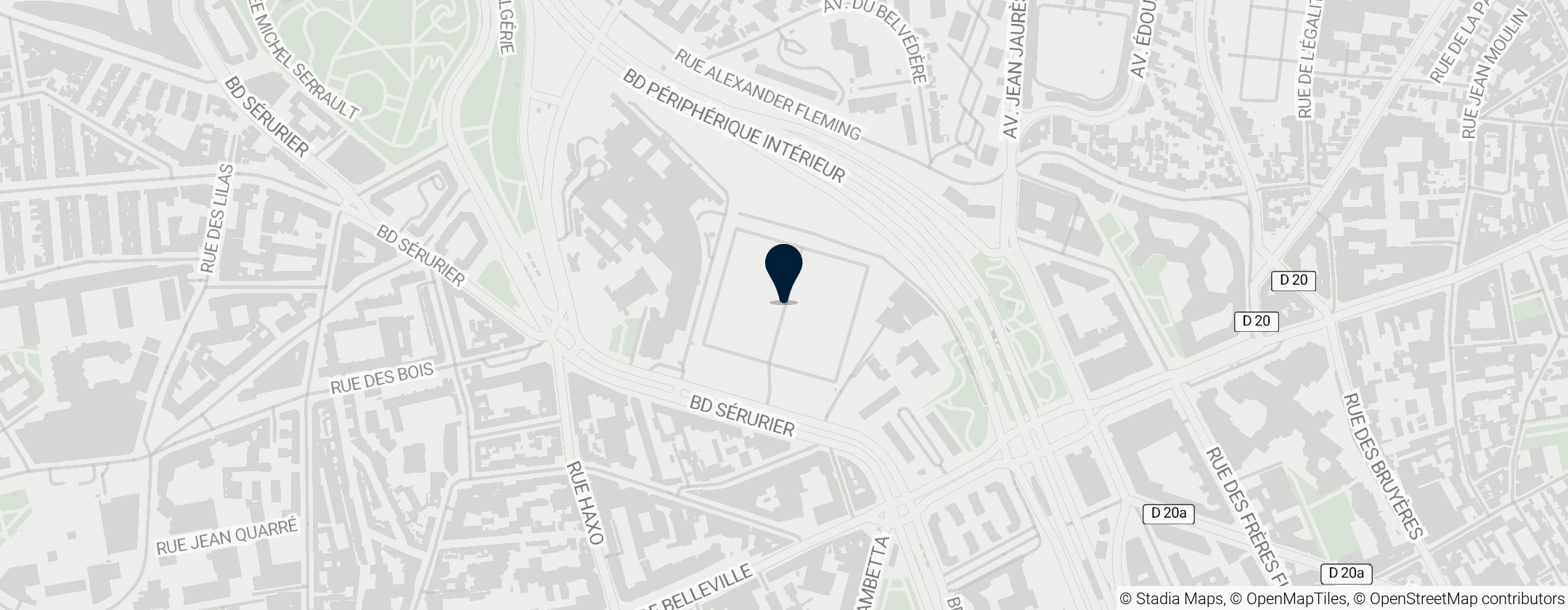 Map of Réservoir des Lilas