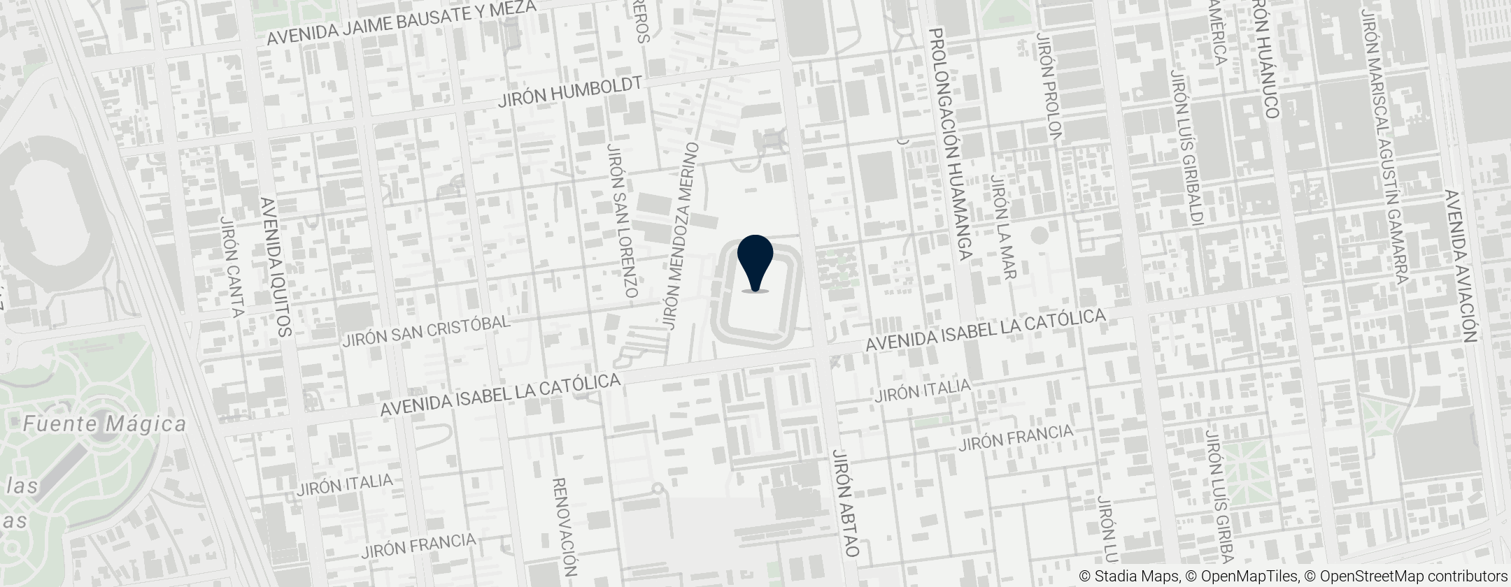 Map of Stadio Alejandro Villanueva