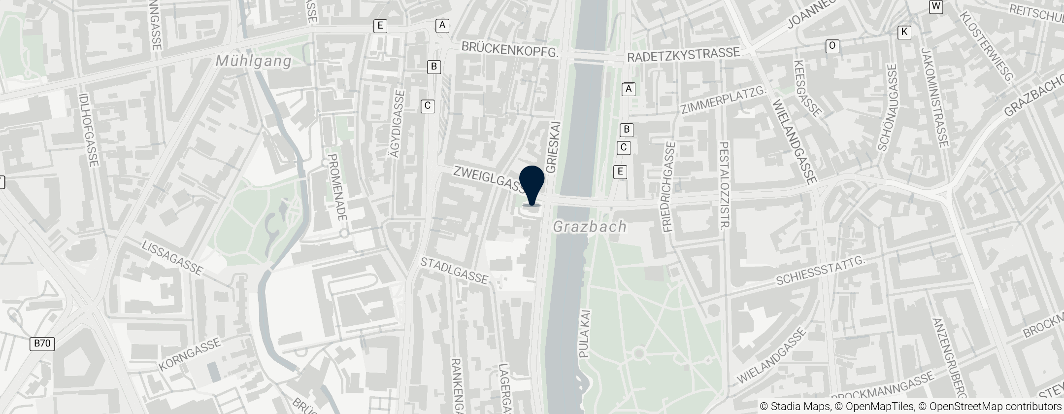 Map of Sinagoga de Graz