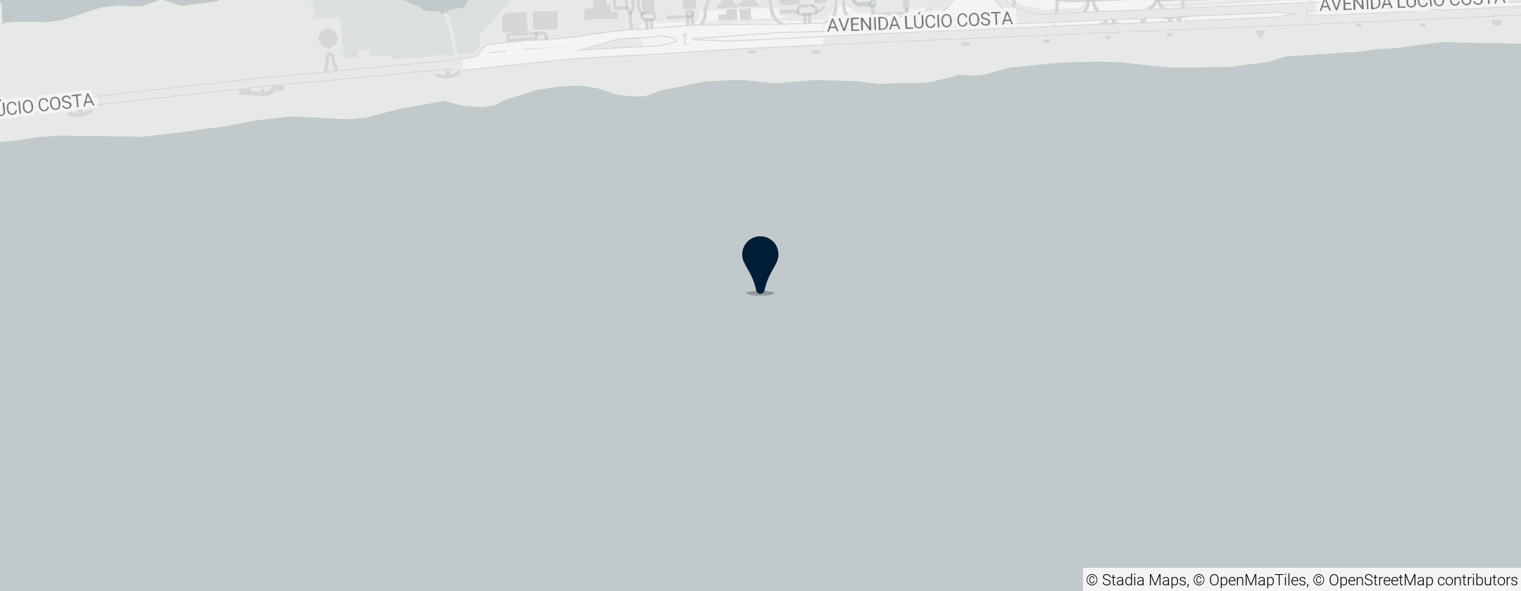 Map of Praia da Barra da Tijuca