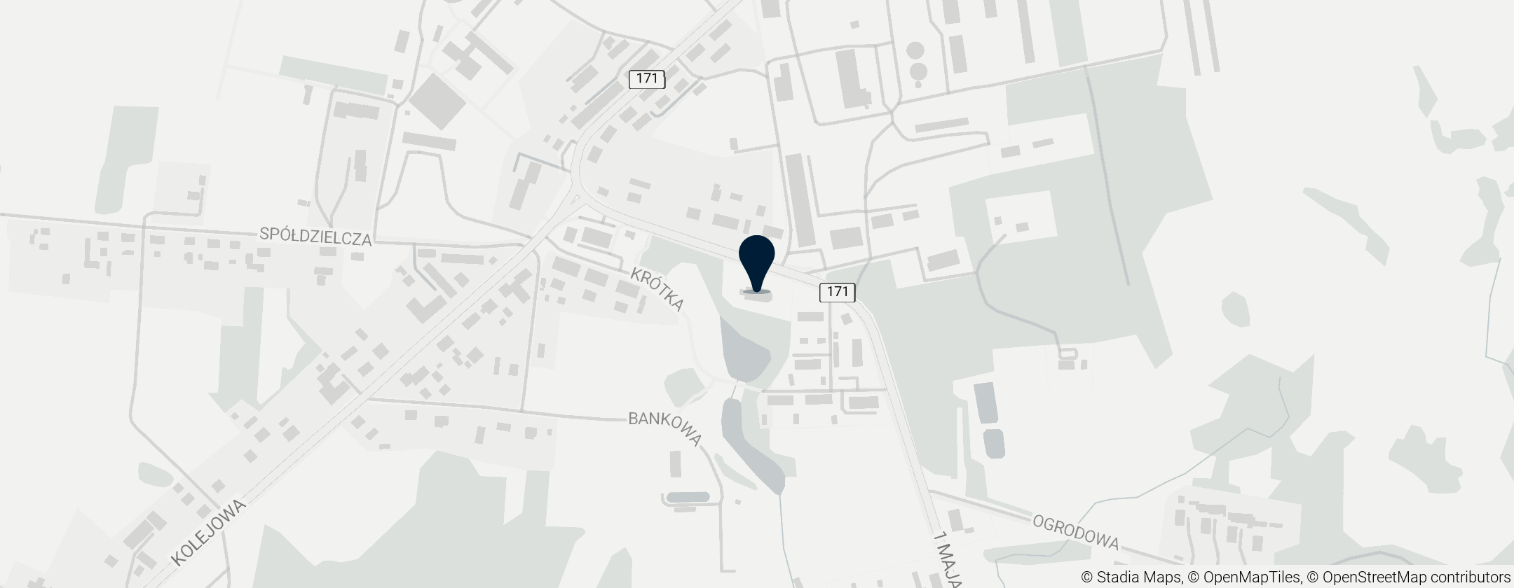 Map of Kościół Matki Bożej Królowej Polski w Grzmiącej