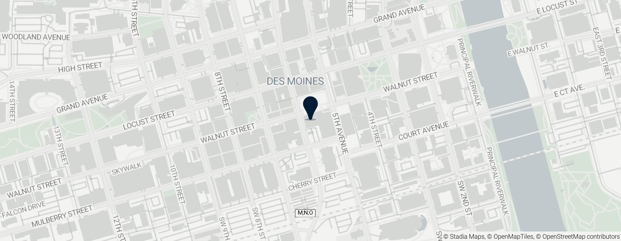 Map of Iowa-Des Moines National Bank Building