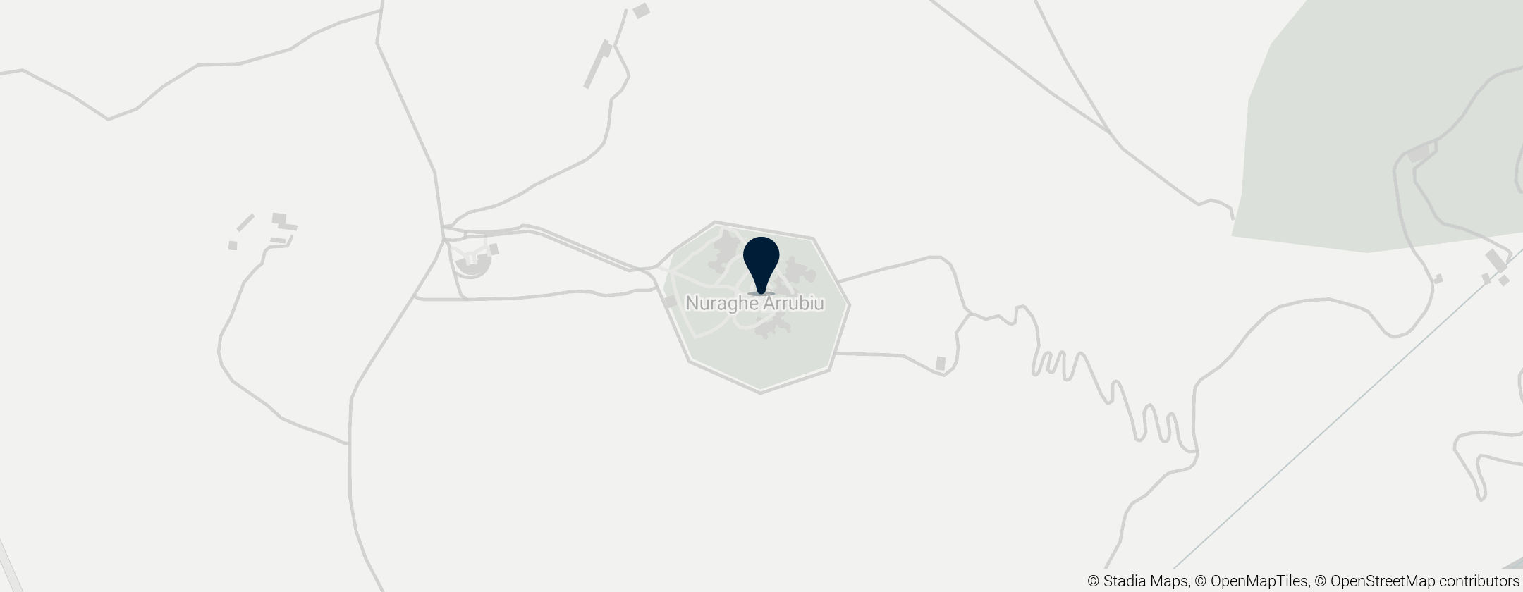 Map of Nuraghi of Arrubiu