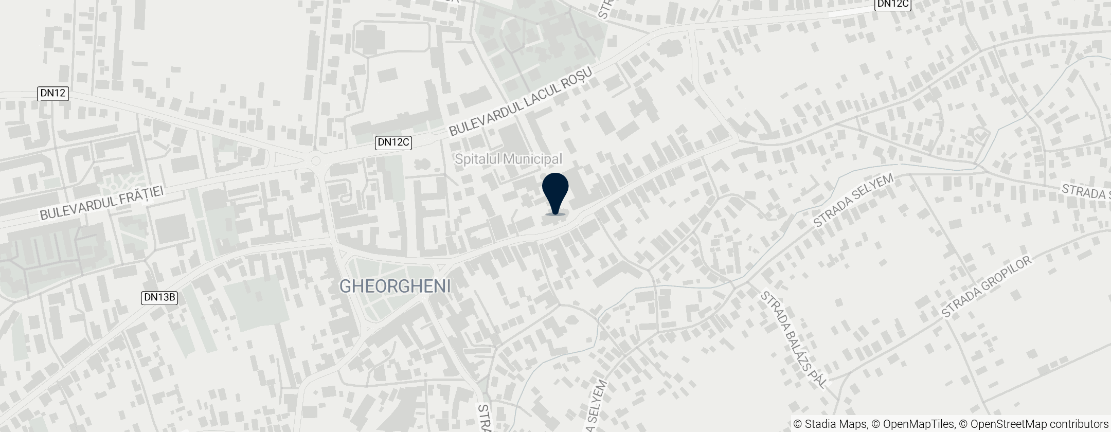 Map of Gyergyószentmiklósi római katolikus templom