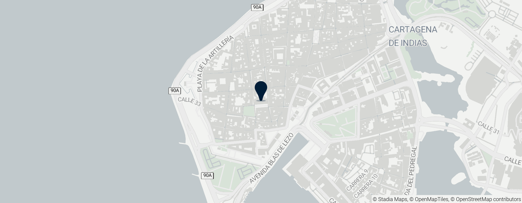 Map of Cathedral of Cartagena