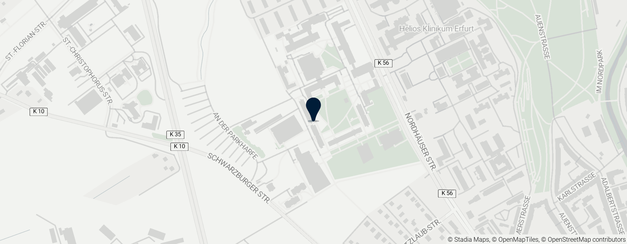 Map of Universiteit van Erfurt