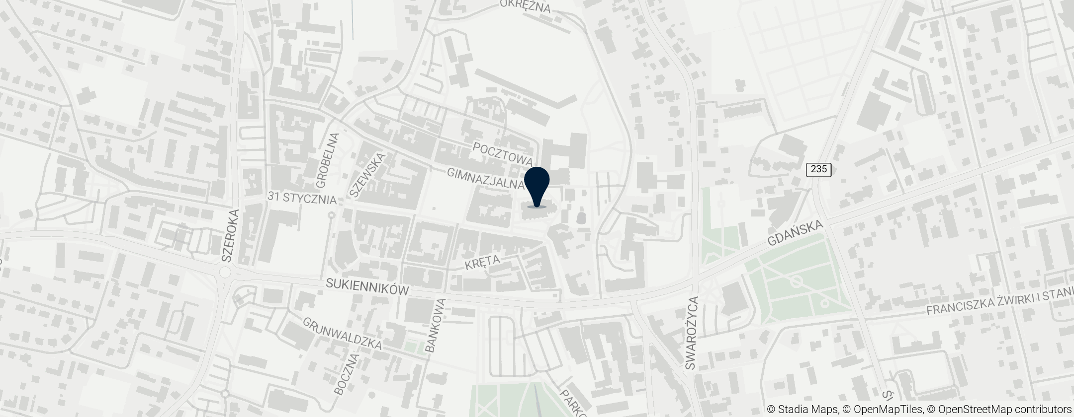 Map of Bazylika Ścięcia św. Jana Chrzciciela w Chojnicach