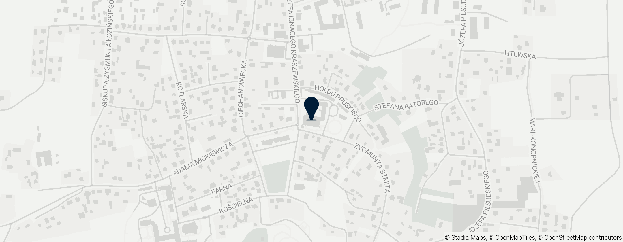 Map of Kościół franciszkanów w Drohiczynie