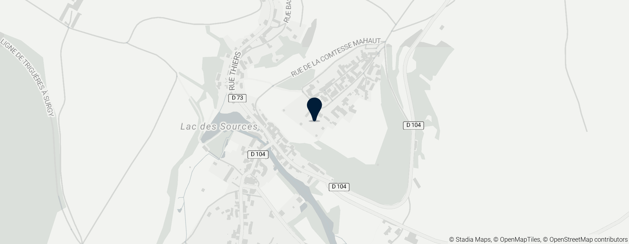 Map of Château de Druyes