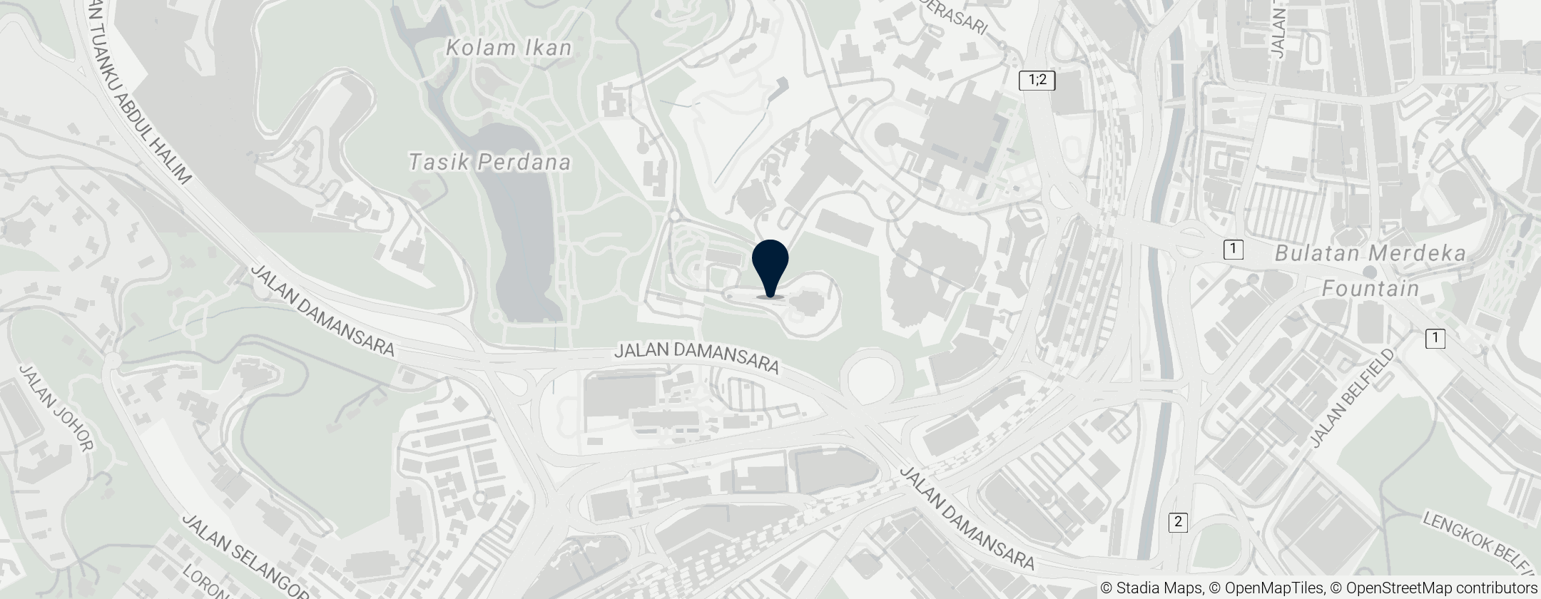 Map of Planetario Negara