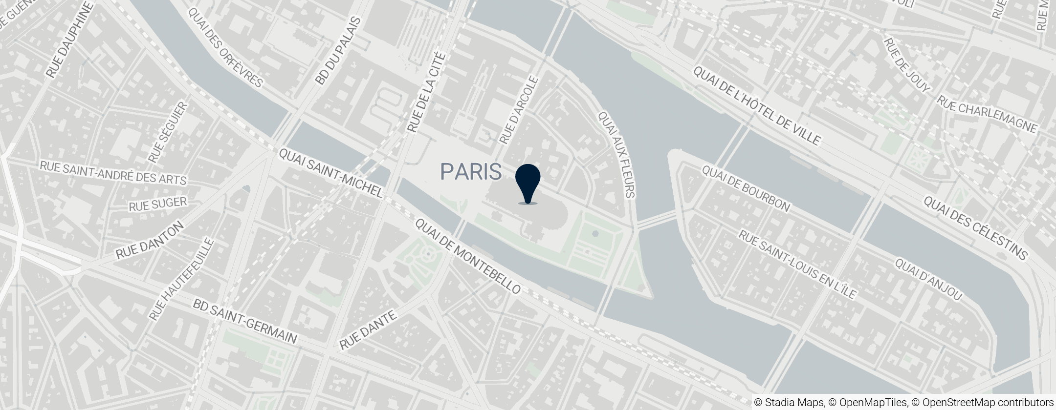 Map of Notre Dame Katedrali