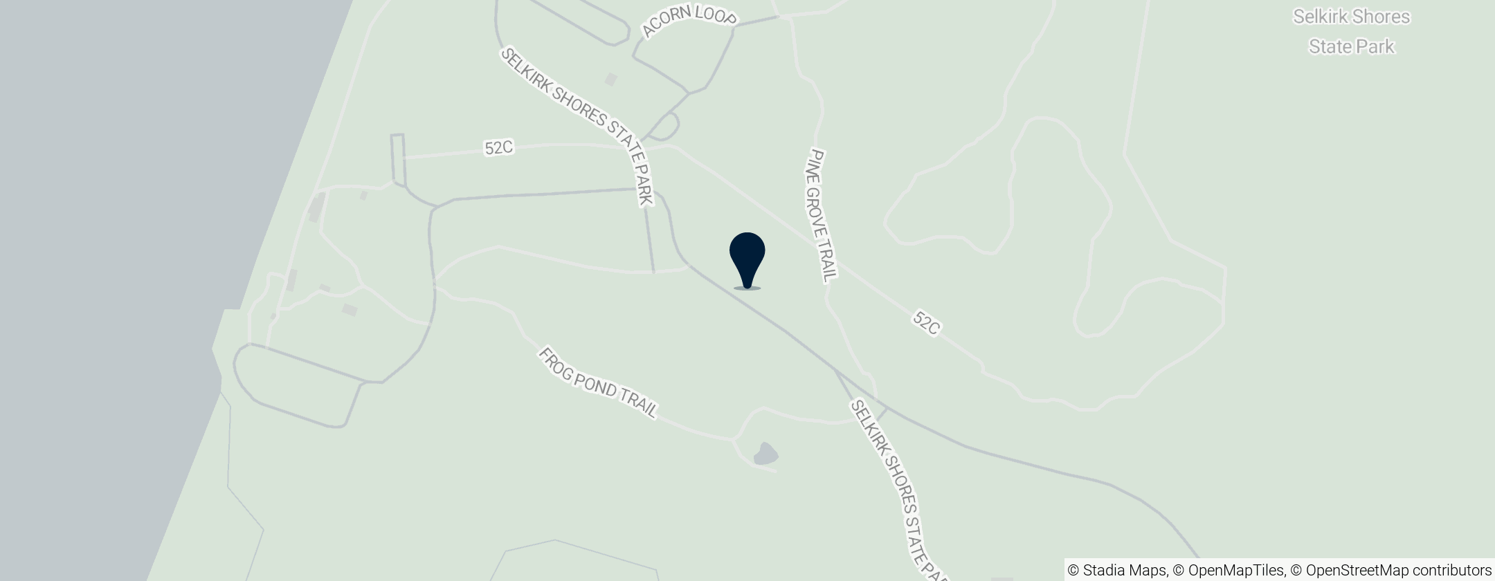 Map of Selkirk Shores State Park