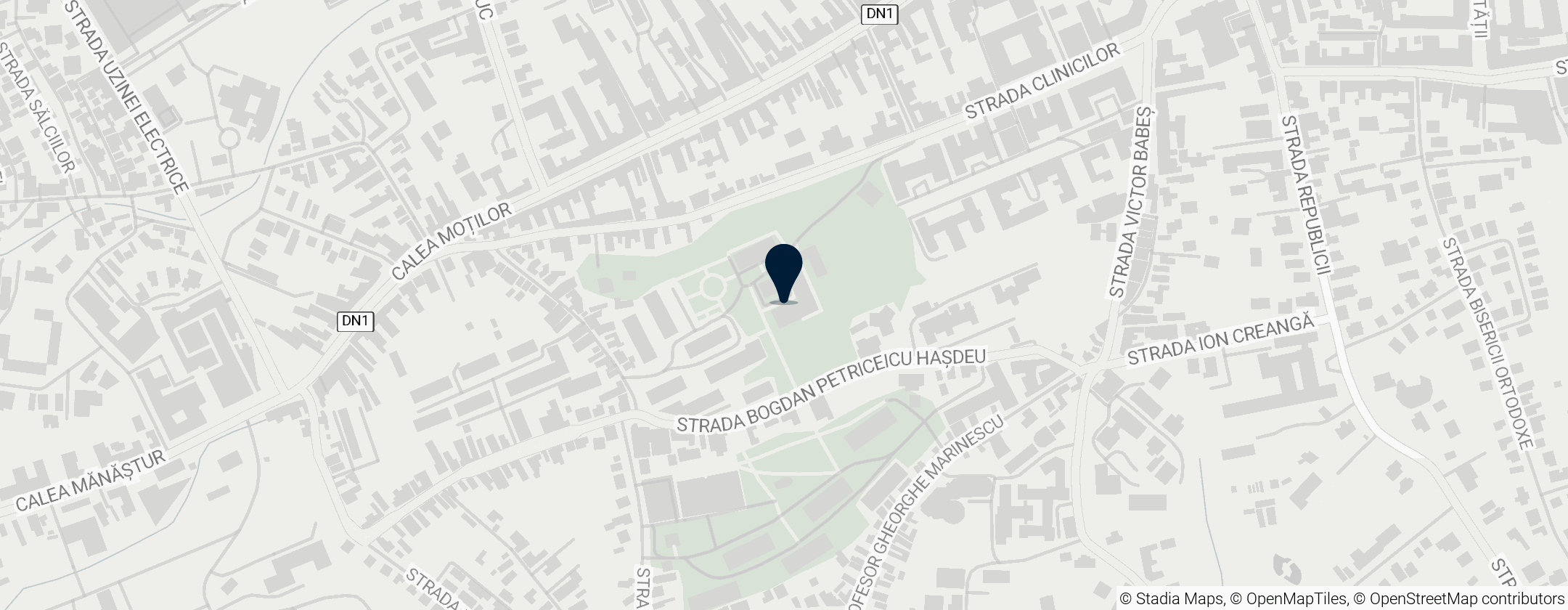 Map of Zoological Museum of the "Babes-Bolyai" University