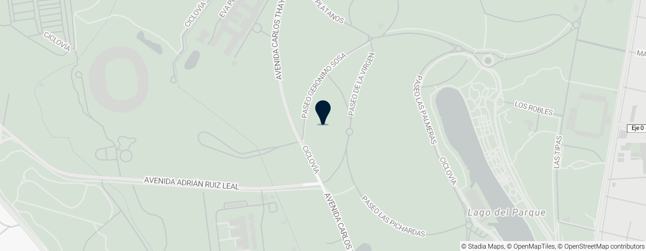 Map of Parque General San Martín