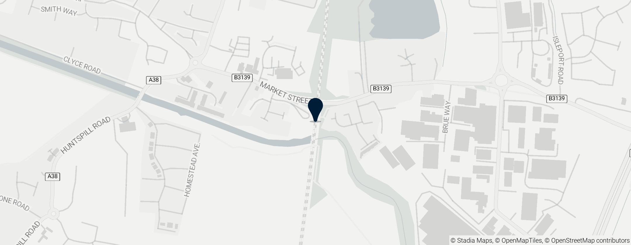 Map of Highbridge i Burnham