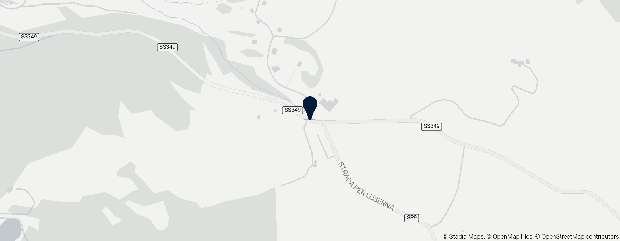 Map of Passo Vezzena