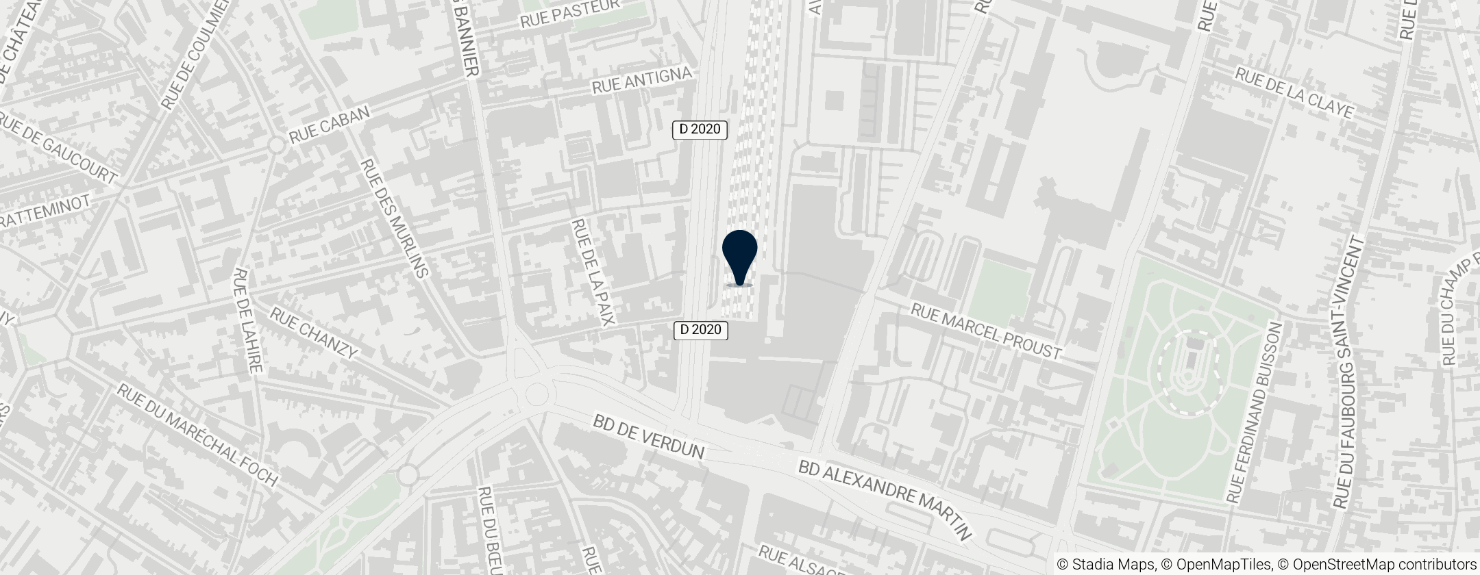 Map of Gare d'Orléans