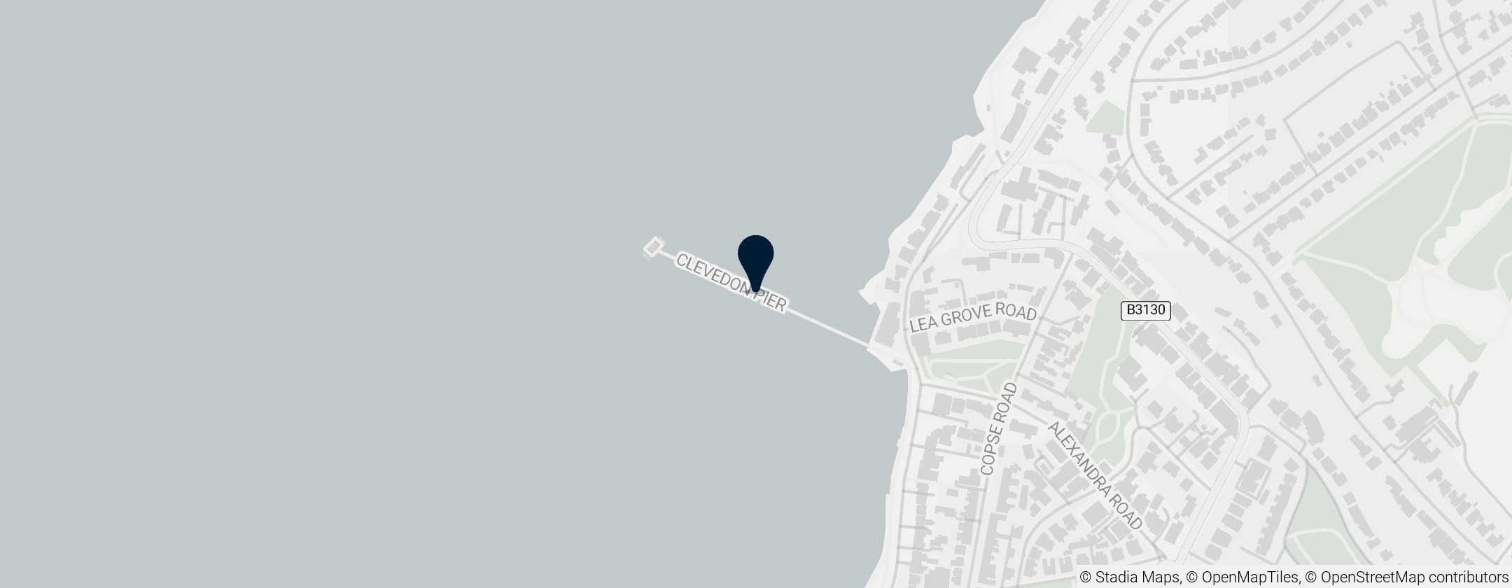 Map of Clevedon Pier