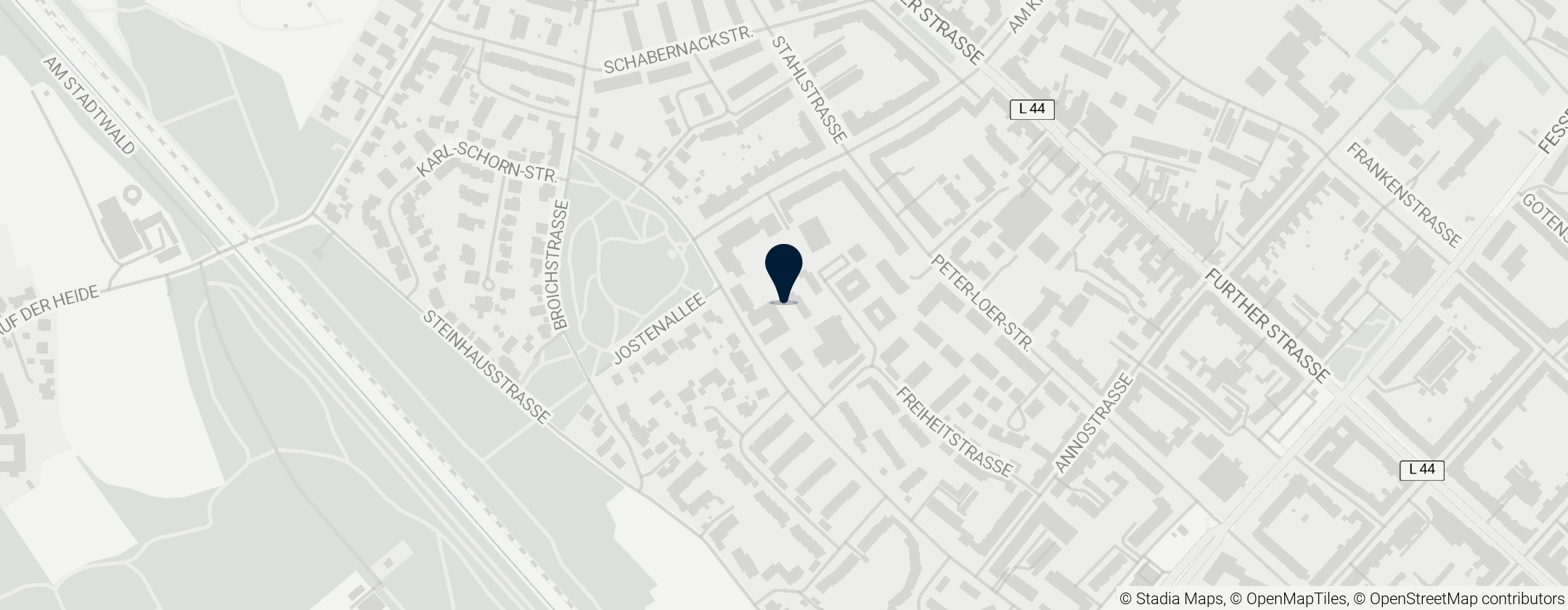 Map of Europaschule Marie-Curie-Gymnasium (Standort Jostenallee)