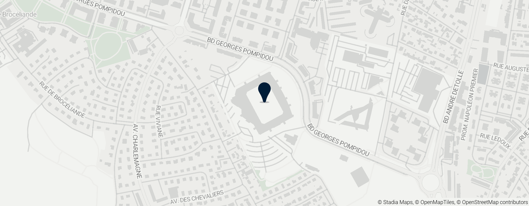 Map of Stade Michel d'Ornano